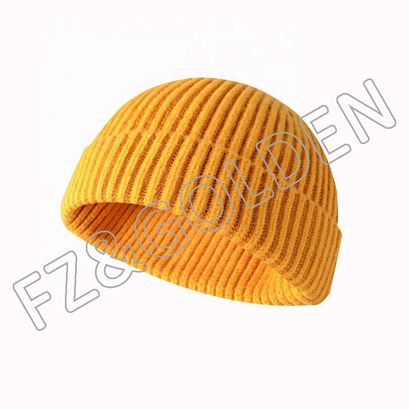 High-Quality Acrylic Beanie Factory -
Roll-up Edge Skullcap Fisherman Knit Beanie for Men Women - FUZHI