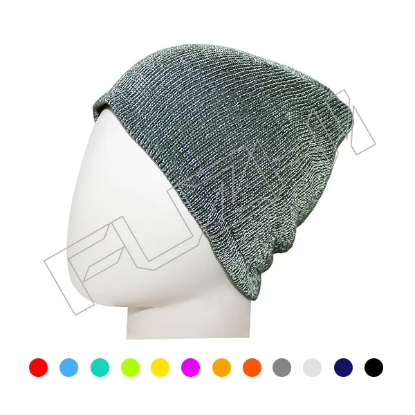FGRB-1000 Reflective Unisex Acrylic Knitted Beanie Featured Image