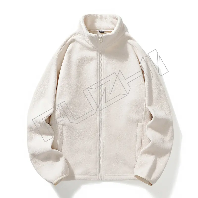 FZJA-1001 Fleece jacket unisex couple thick autumn and winter household outfitting sports hoodie cardigan coat top