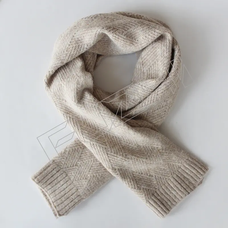 FZBH-1022 New women’s winter solid color wool warm beanie, scarf and glove three-piece set anti-cold wool ball and cashmere knitted set