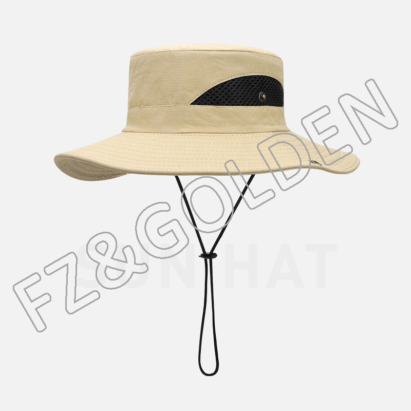 China Kids Hat Supplier -
Fishing Windproof UPF50+ UV Protection Beach Mesh Sun Fisherman Bucket Hats - FUZHI