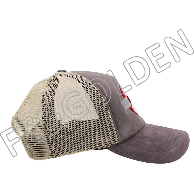 Cheapest Custom Cap Supplier –
5 Panel Flannel+Mesh Trucker Cap – FUZHI
