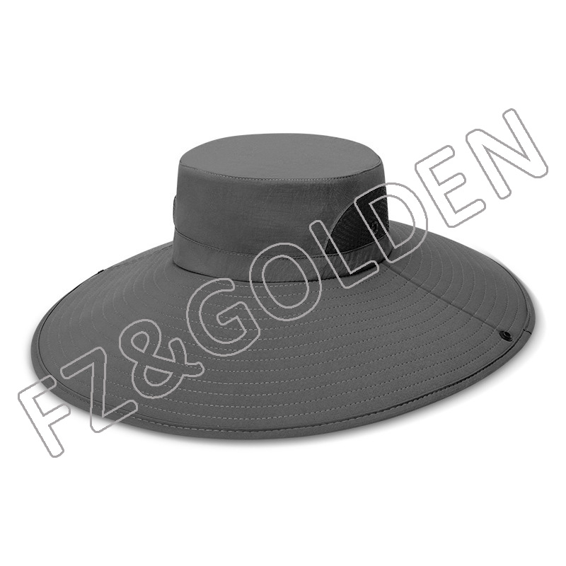 China Kids Hat Supplier -
Fishing Windproof UPF50+ UV Protection Beach Mesh Sun Fisherman Bucket Hats - FUZHI