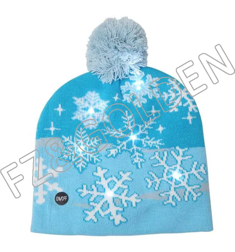 Christmas product Christmas LED Knitted Hat – FUZHI