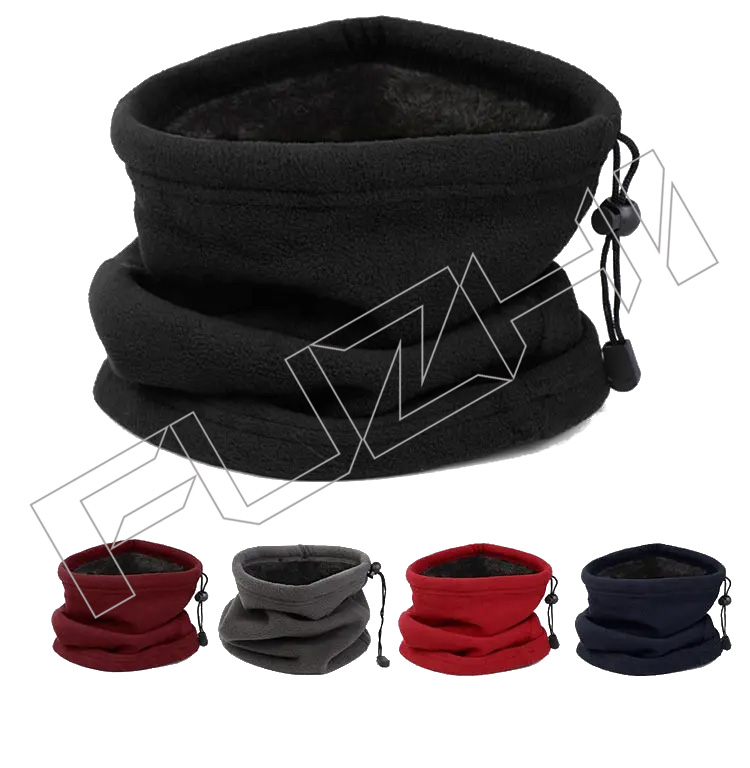 FZNW20250626 Multifunctional solid color neck warmer Cycling tubelar Neck warmer knitting pattern Polar fleece scarf