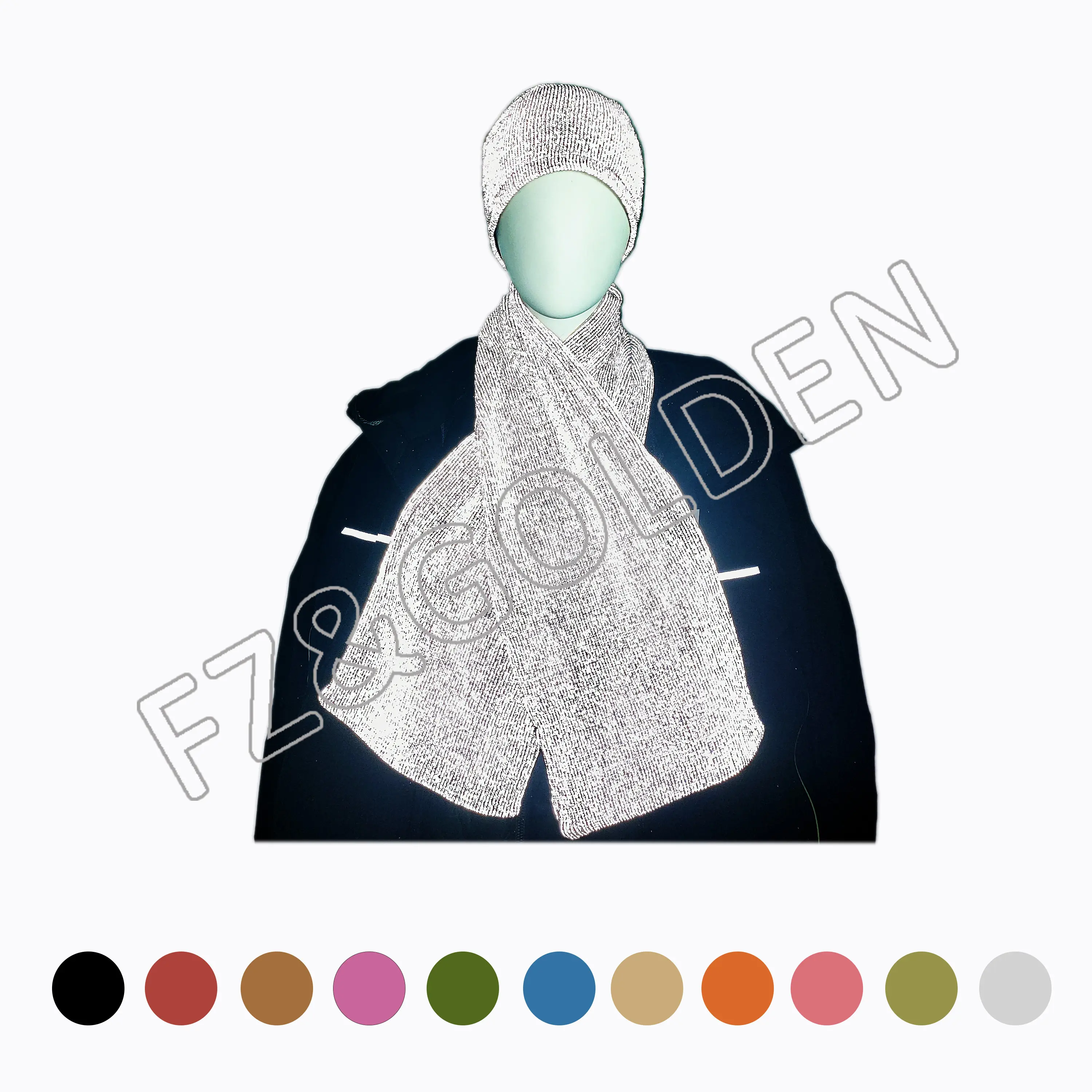 Discount Neck Scarf Suppliers –
Reflective knitted adult scarf – FUZHI