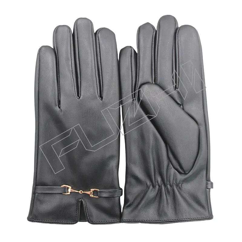 FZWG-1012 Men’s and women’s PU gloves new autumn and winter fashion warm and thick plus cashmere windproof and cold PU gloves