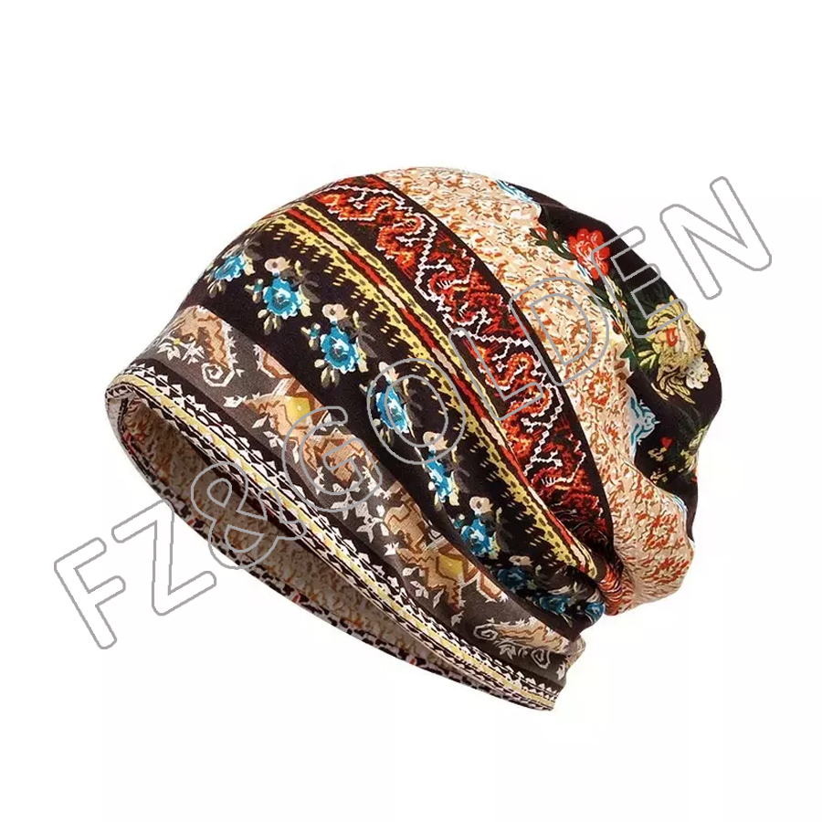 FZBH20250729-2 Jemis Skullies Thin Bonnet Cap Autumn Casual printed Beanies Hat