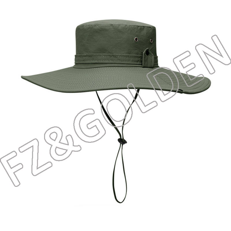 Wholesale Hat Suppliers -
Waterproof Sun Outdoor UV Protection Bucket Mesh Boonie Adjustable Fishing hats & caps - FUZHI
