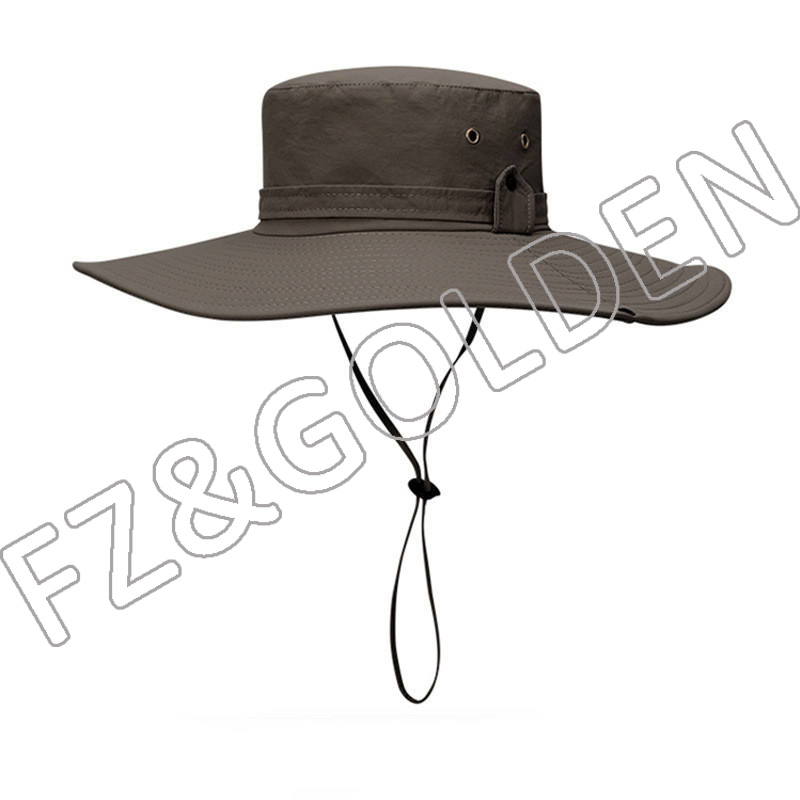 Wholesale Hat Suppliers -
Waterproof Sun Outdoor UV Protection Bucket Mesh Boonie Adjustable Fishing hats & caps - FUZHI