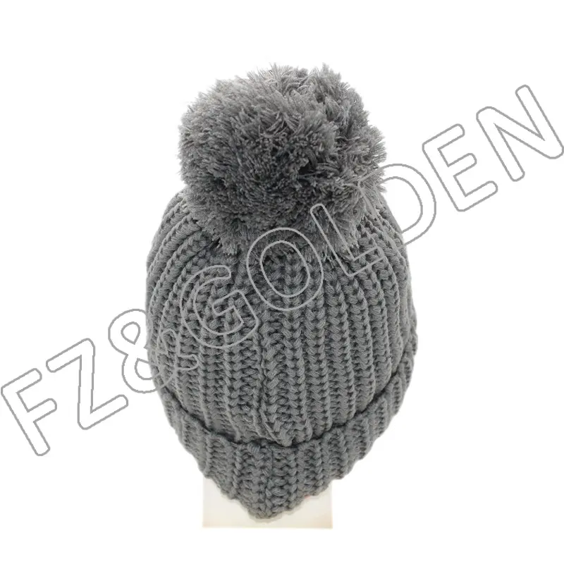 China 5 Panel Hat Manufacturer –
Polyester Knitted Hat With Ball – FUZHI