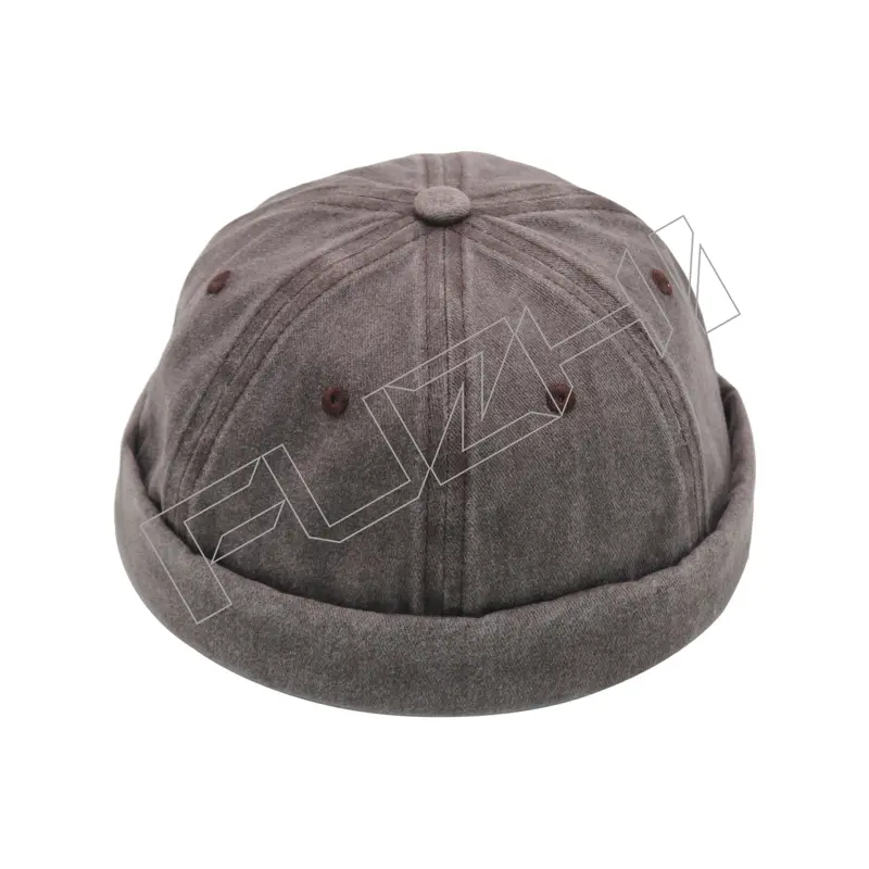 FZBC-6110 Washed vintage skull cap washed dome melon skin hat fashion soft top four seasons all landlord hat man
