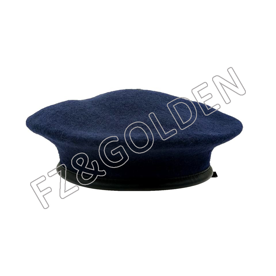 Cheapest Men Beanie Hat Manufacturer -
Army Military Flash Midnight Navy Blue Custom Berets - FUZHI