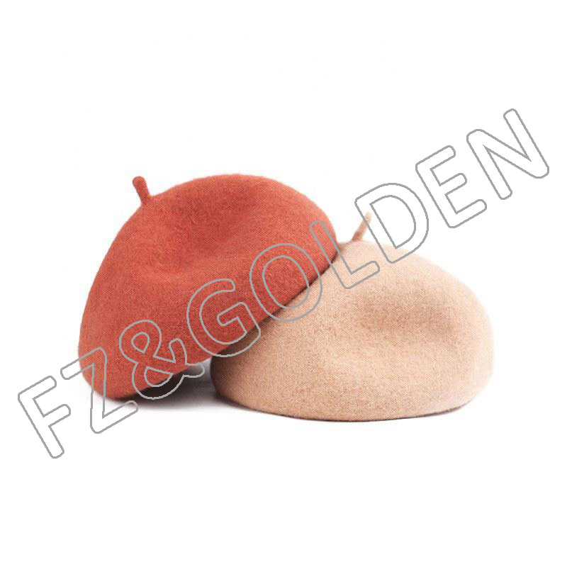 OEM/ODM Fur Bucket Hat Manufacturers -
New Arrival Wool Warm Knit French Paris Beret Hat for Women - FUZHI