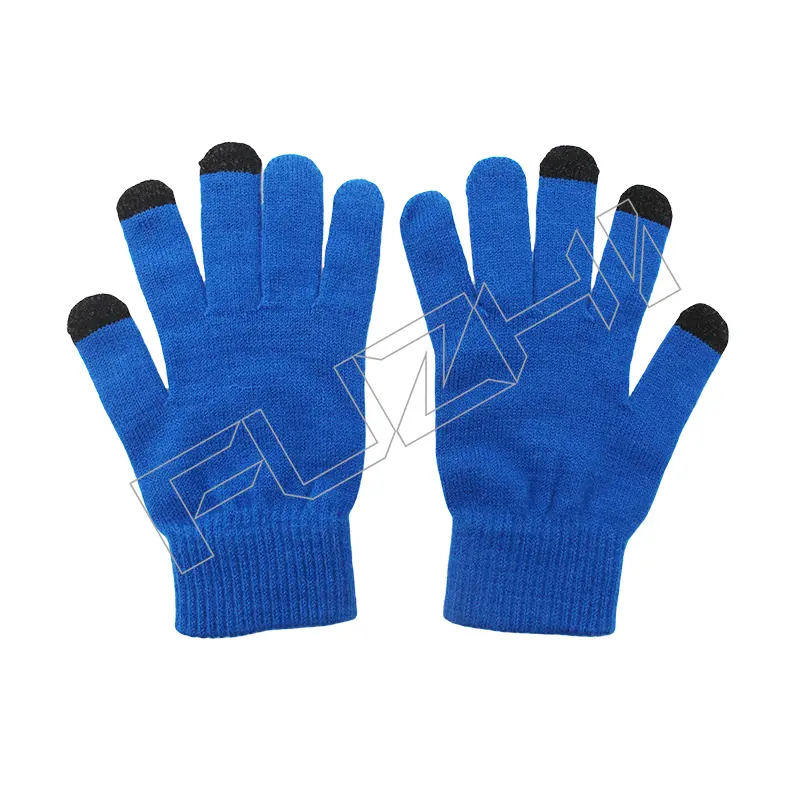 FZSC-3021 Customized men and women’s winter warm knitted beanie scarf glove set outdoor weatherproof acrylic knitted beanie scarf glove