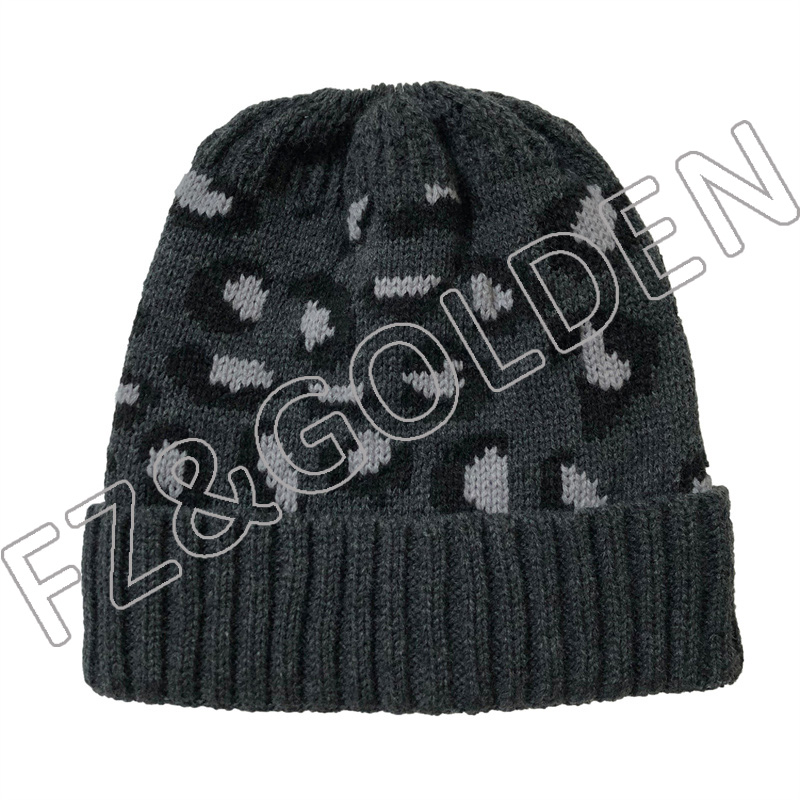 Custom Beanie Supplier -
Winter Warm Custom Elastic Running Beanie with Ponytail Hole - FUZHI