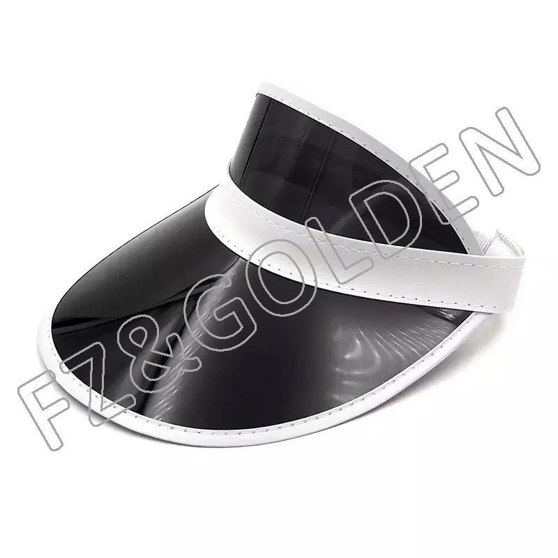 FZSH20250722 Plastics Clear Sun Visors Hat Cap Headwear Sunhat Golf Tennis Beach Cycle uv protection visor