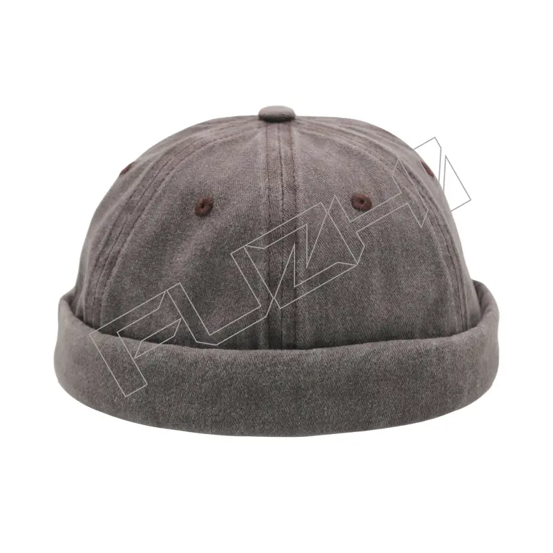 FZBC-6110 Washed vintage skull cap washed dome melon skin hat fashion soft top four seasons all landlord hat man