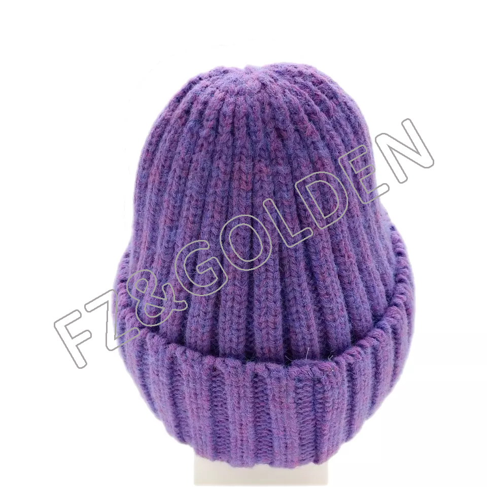 FZBH20250722-2 Knit Beanie Warm Soft & Stretchy Daily Ribbed Toboggan Cap Winter Hats for Cold Weather