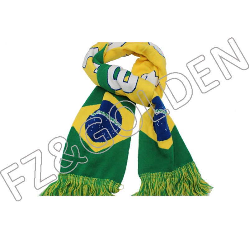 Export Ladies Scarf Supplier -
High Quality Custom Embroidery Knitted Scarf - FUZHI