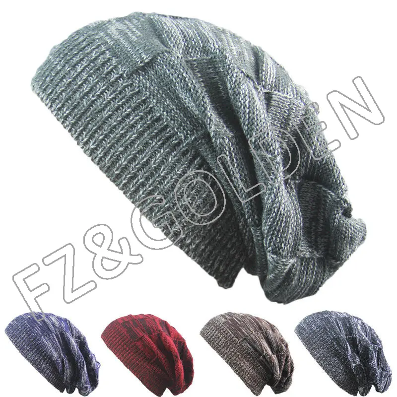 OEM/ODM Kids Beanie Hat Factory –
Wholesale Designer Men Oversize Skull Slouch Beanie Knit Hat – FUZHI