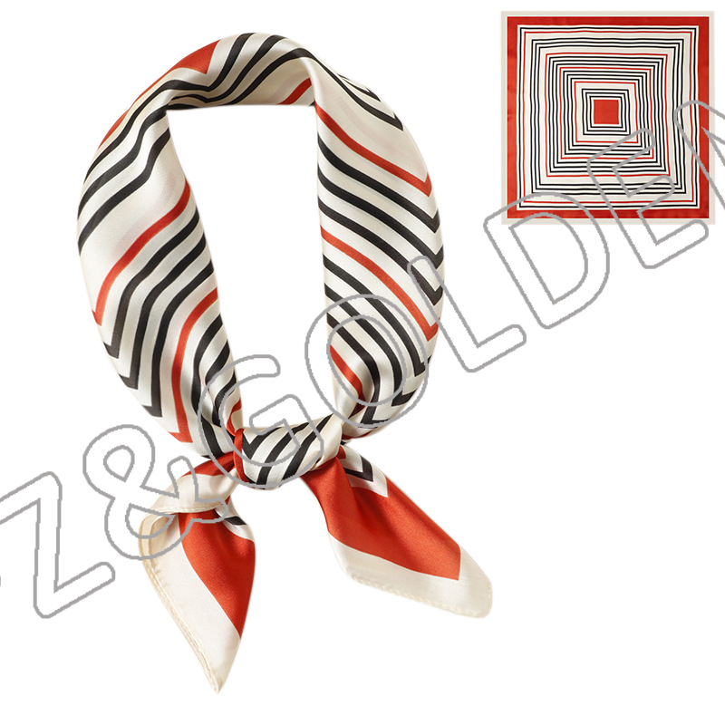 Discount Women Scarf Factory -
New Fashion Custom Printing Silk Ladies Scarf - FUZHI