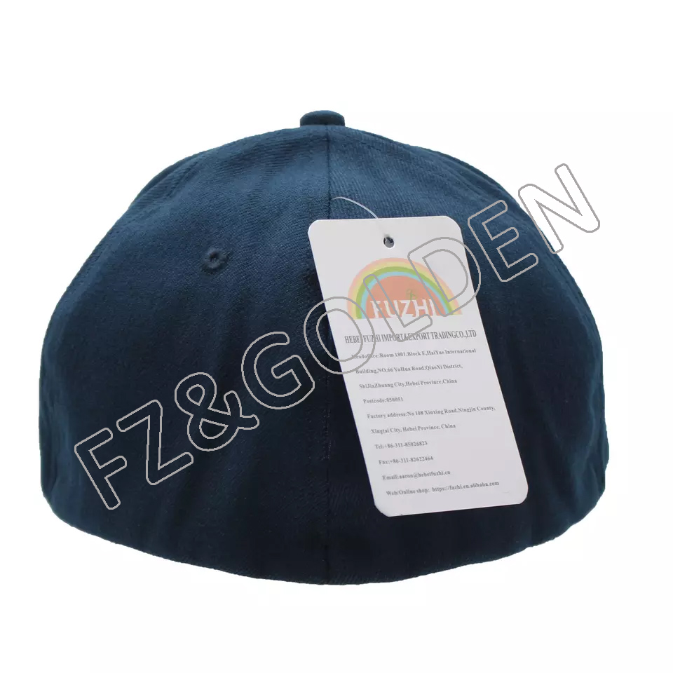 Export Women Baseball Cap Manufacturers -
Classical spandex one size fit all wool acrylic sports man fitted caps hats manufacture for men - FUZHI