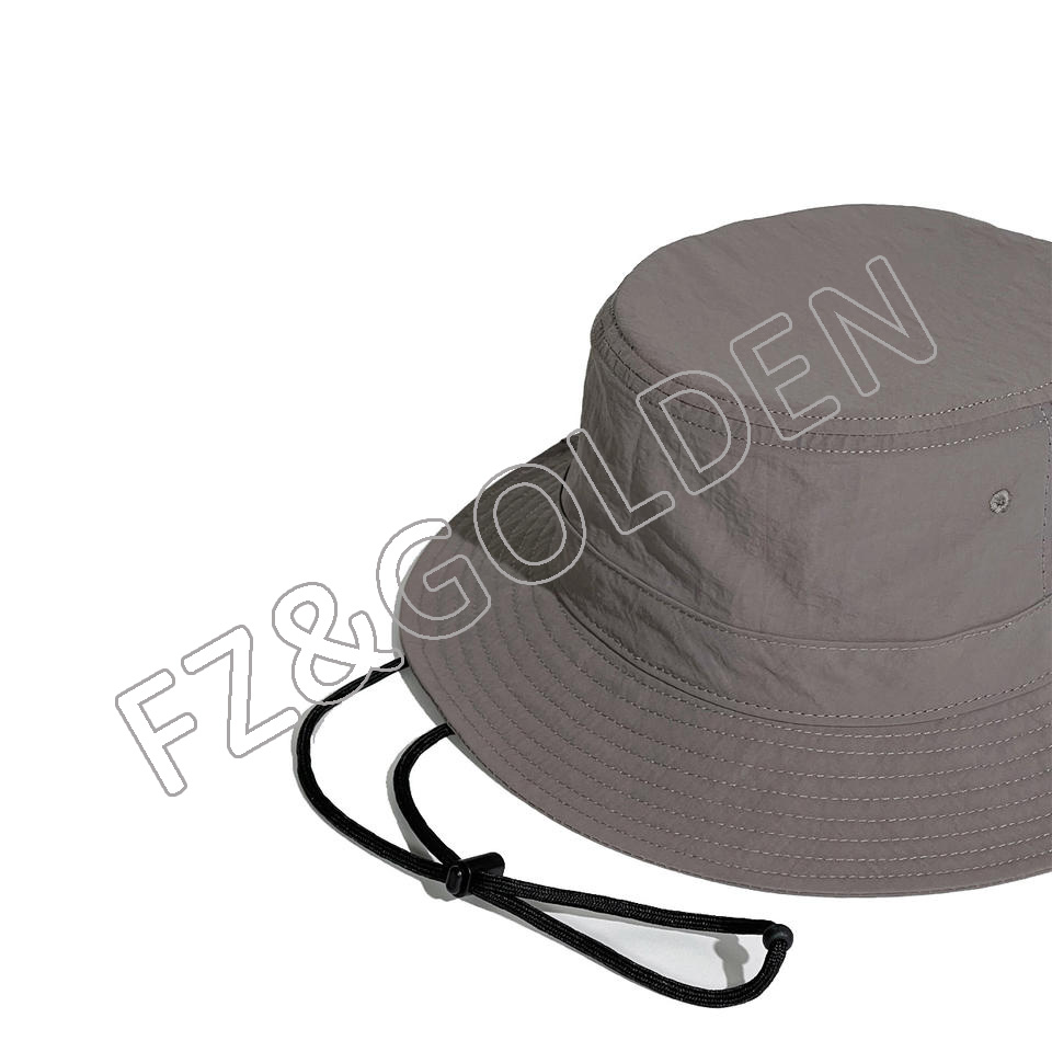 High-Quality Hat For Winter -
Salahe Unisex Cotton Solid Color UPF50 UV Boonie Beach custom bucket hat logo Cap - FUZHI