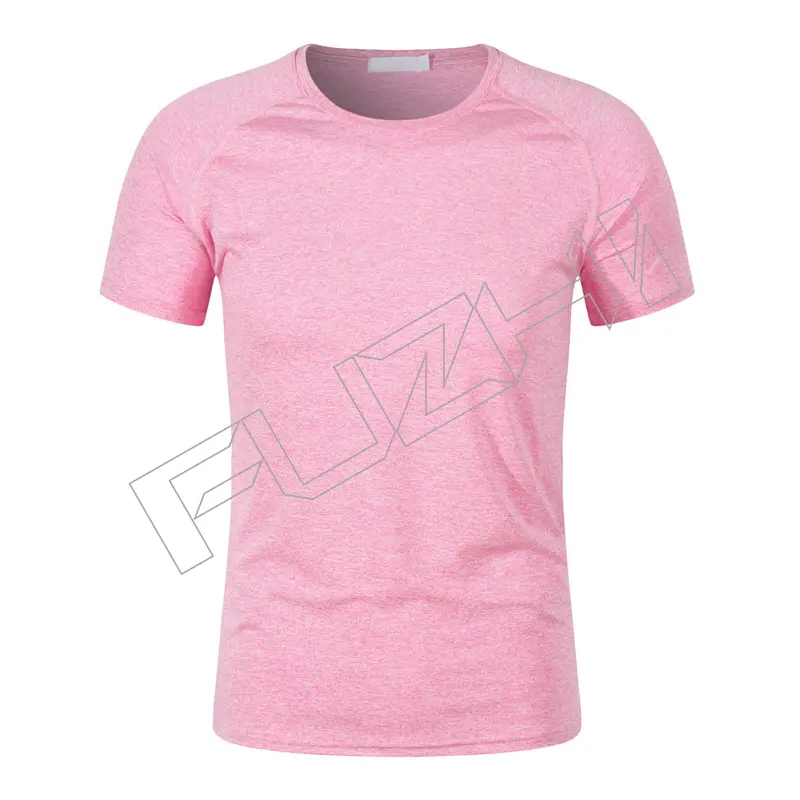 FZTS-1002 Summer cationic sports T-shirt custom outdoor running fitness round neck quick drying work shirt