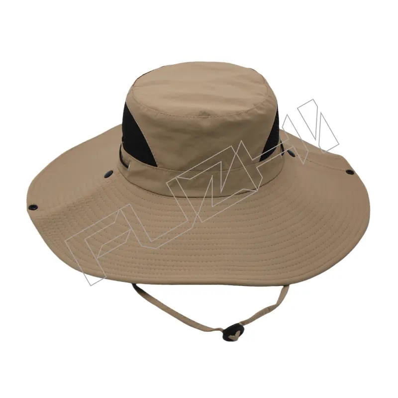 FZFH-2006 Summer quick-drying cape fishing hat sunblock hat outdoor sun hat UV protection sun hat Large brimmed hiking hat