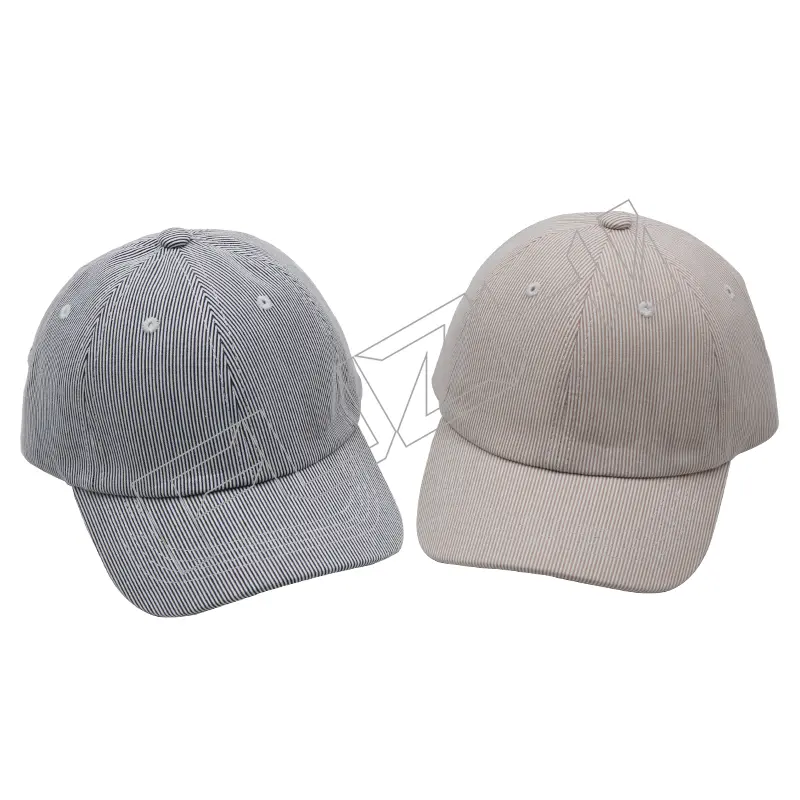 FZBC-5478 New 6 panel colored cotton kids striped baseball cap outdoor sports cap Featured Image