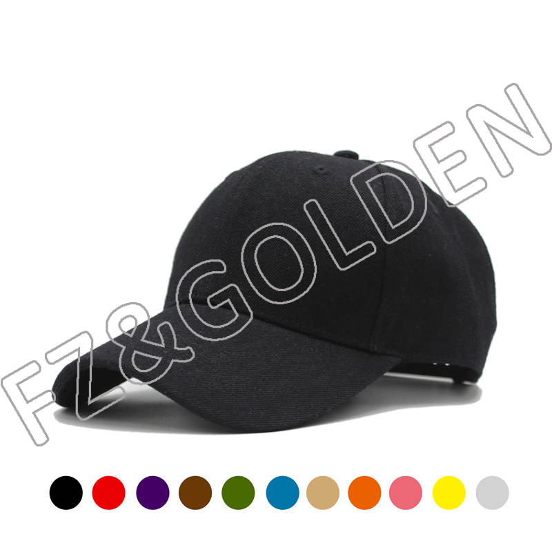 Best-Selling Promotional Cap Supplier -
Customized 6 panel 100% Cotton Twill Baseball Cap - FUZHI