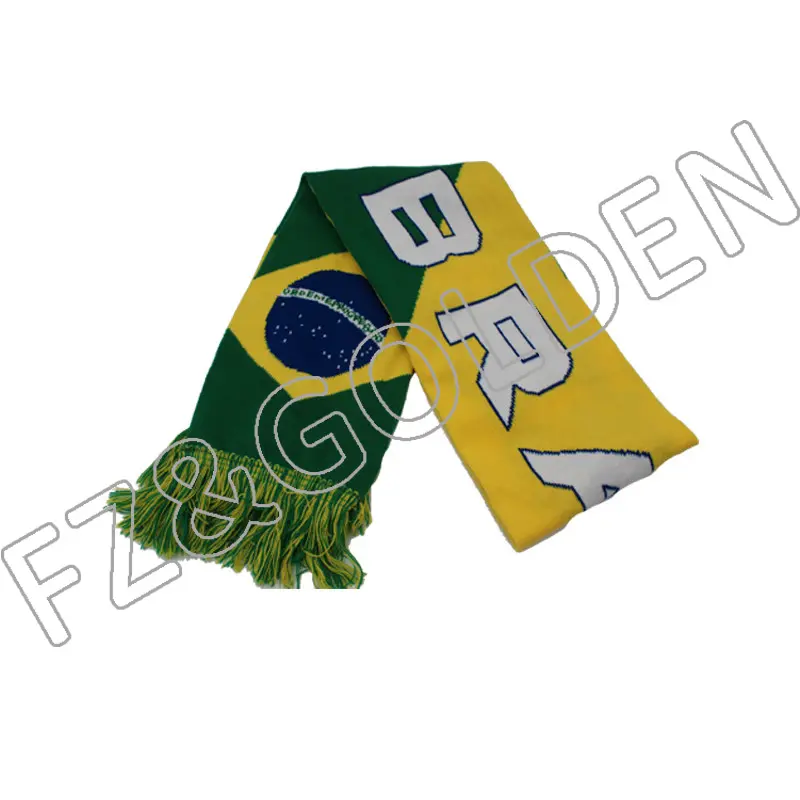 High Quality Custom Embroidery Knitted Scarf – FUZHI