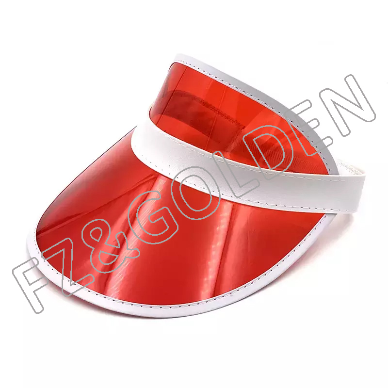 FZSH20250722 Plastics Clear Sun Visors Hat Cap Headwear Sunhat Golf Tennis Beach Cycle uv protection visor