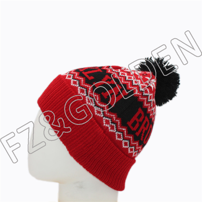 OEM/ODM Organic Cotton Beanies -
Warm Knitted Hat With Pom - FUZHI
