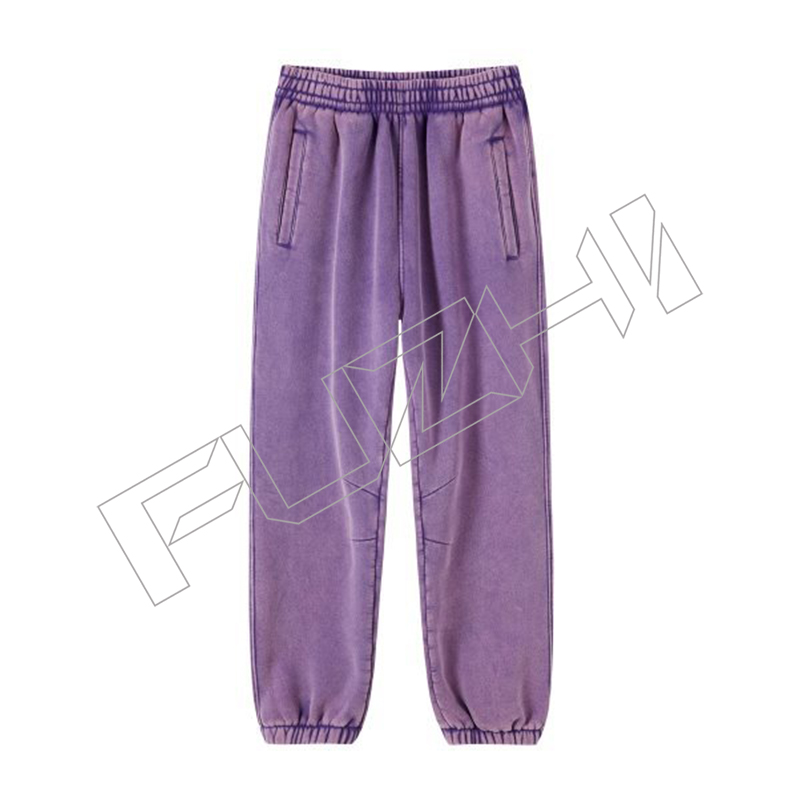 FZWH-1004 Fashion high quality unisex color washed zip hoodie & pants washed hoodie set washed fleece or terry hoodie and pants