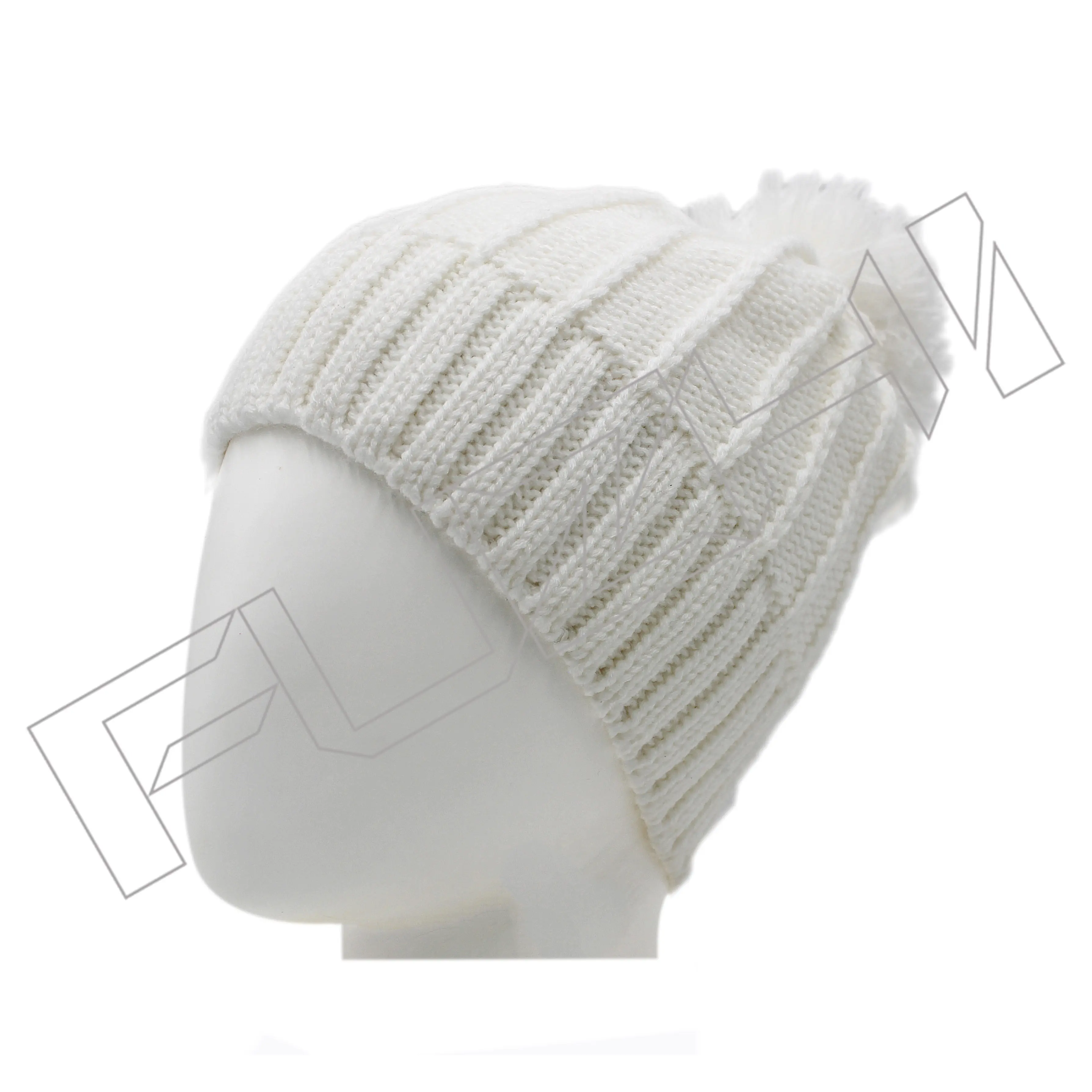 FZBH-7001 Pom pom beanie