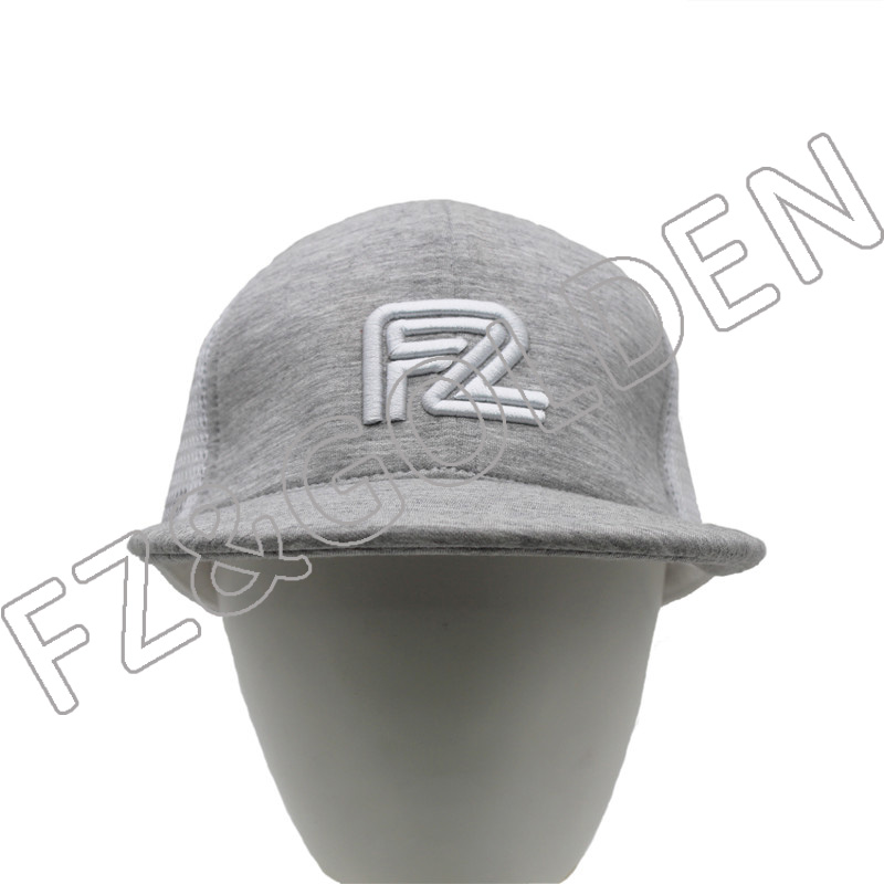 Cheapest Mesh Cap Manufacturer -
Flat Visor 6 Panel Air Cotton+Mesh Snapback Trucker Cap - FUZHI