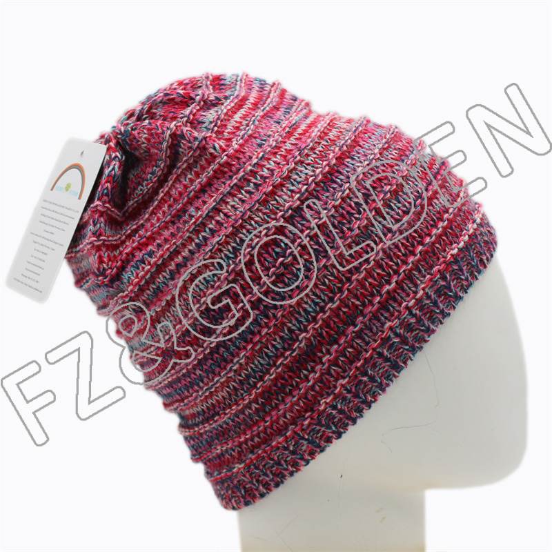 China Beanie Hats Supplier -
Winter Warm Knitted Pink Beanie Hat for Women - FUZHI
