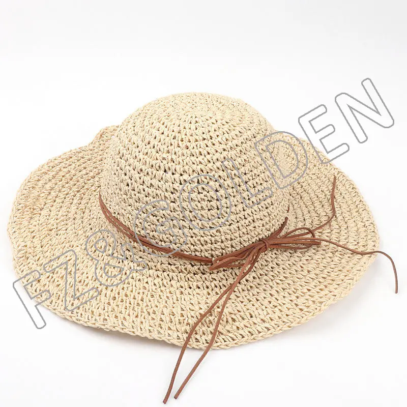 Export Hat Supplier –
Women’s Sun Wide Brim UPF 50+ Summer Straw Beach Bucket Hat – FUZHI
