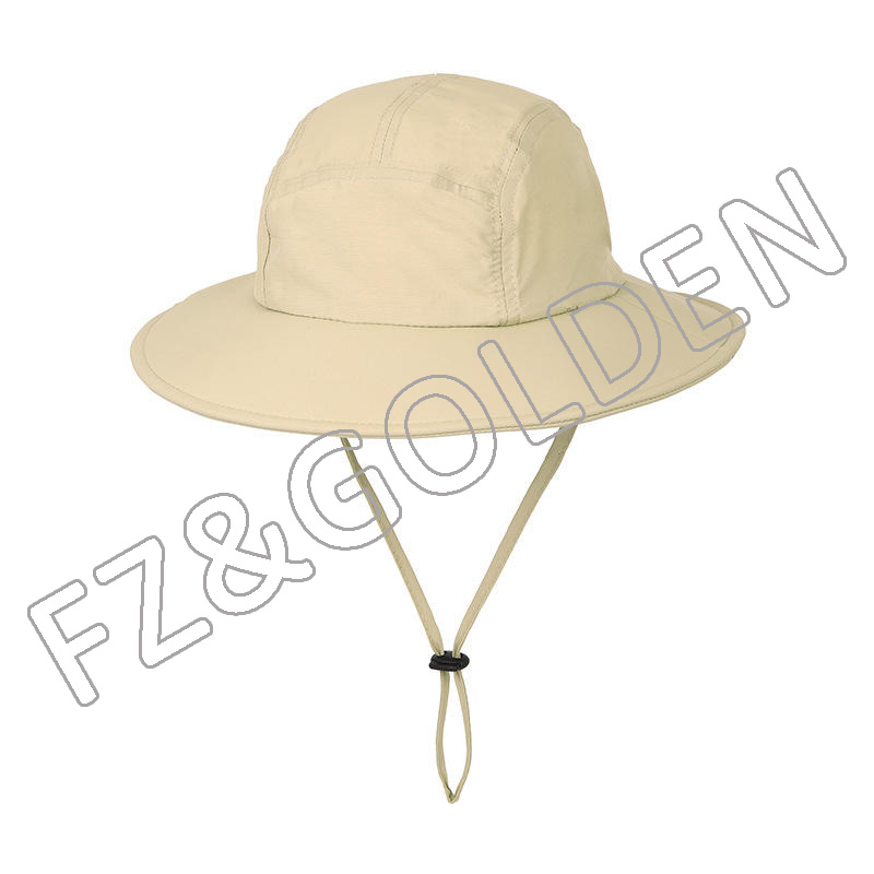Discount Men Beanie Hat Suppliers -
Outdoor fast dry custom logo fisherman hunting bucket hat with strings - FUZHI
