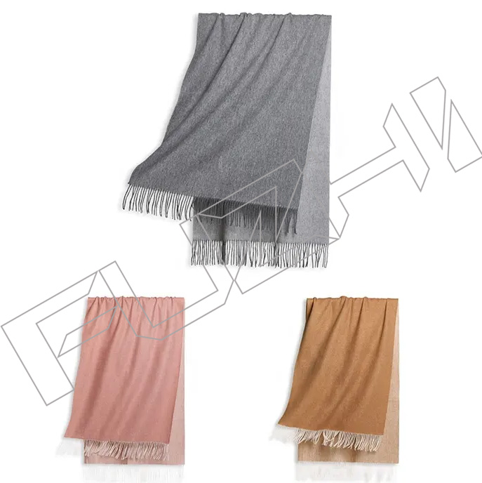 FZSC-3028 Factory Hot Sale Women Pashmina Scarf Soild Winter Color Cashmere plain Scarf