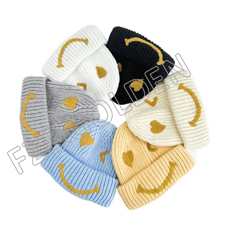FZBH20250626-3 2023 wholesale high quality fashion hats winter acrylics embroidery Logo custom beanie hats for men women