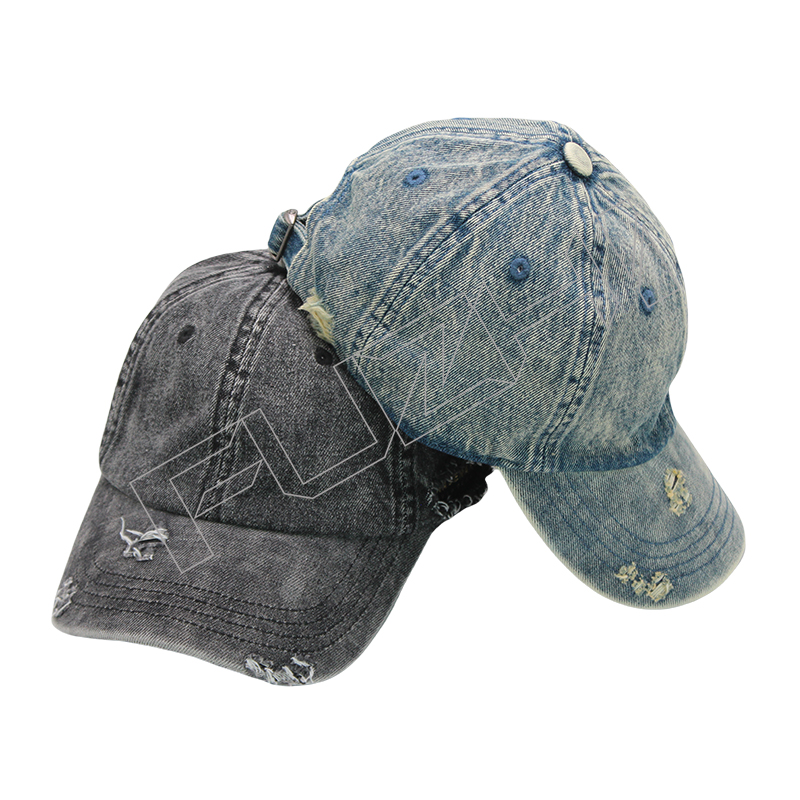 FZBC-6105 Denim broken washed vintage cap hip hop baseball cap men and women with the same fashion brand couple cap