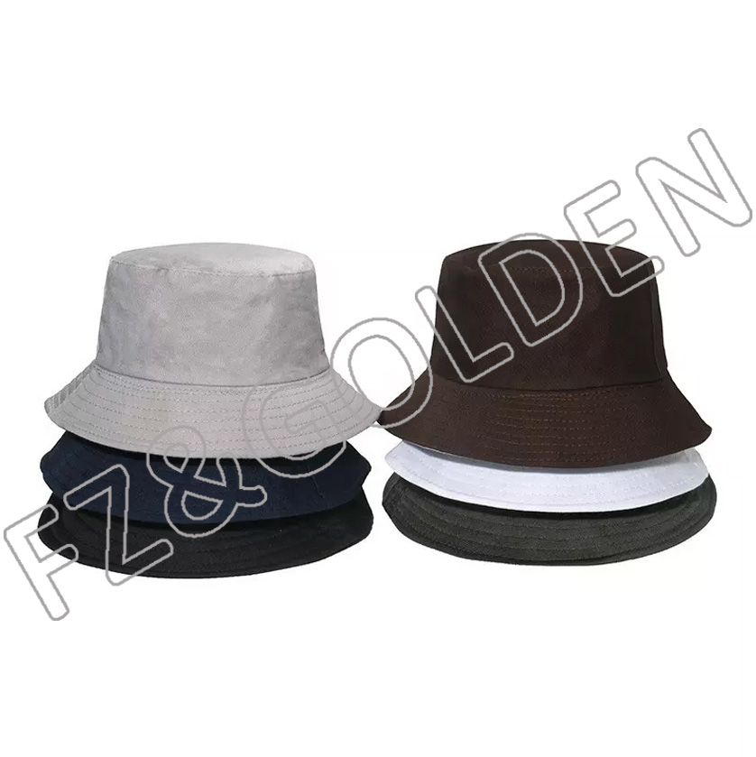 FZFH-1001 2022 LOW MOQ summer muti colors available good quality amazon hot selling plain wholesale cotton fisherman bucket hat