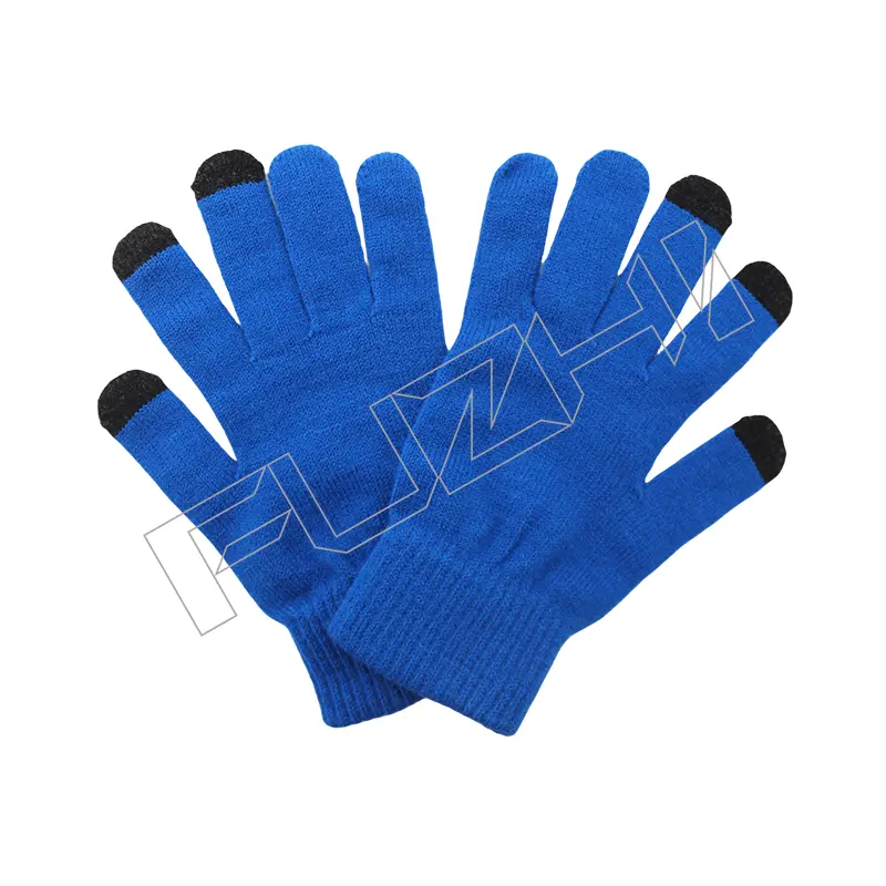 FZSC-3021 Customized men and women’s winter warm knitted beanie scarf glove set outdoor weatherproof acrylic knitted beanie scarf glove