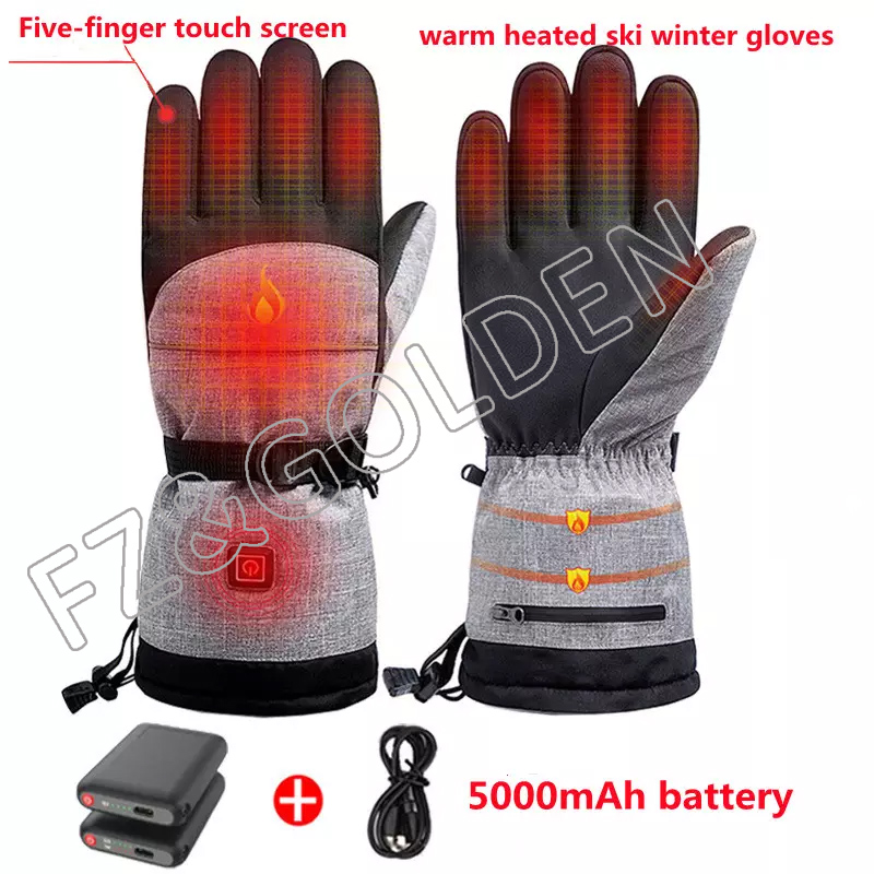 Cheapest Oven Gloves -
New arrival winter battery rechargeable waterproof outdoor sports powered warm heated ski winter gloves - FUZHI