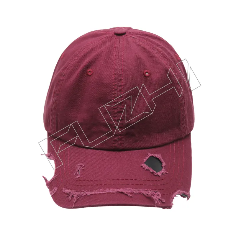 FZBC-6106 New broken hole baseball cap men and women broken washed vintage cap young couple tide washed broken hole cap