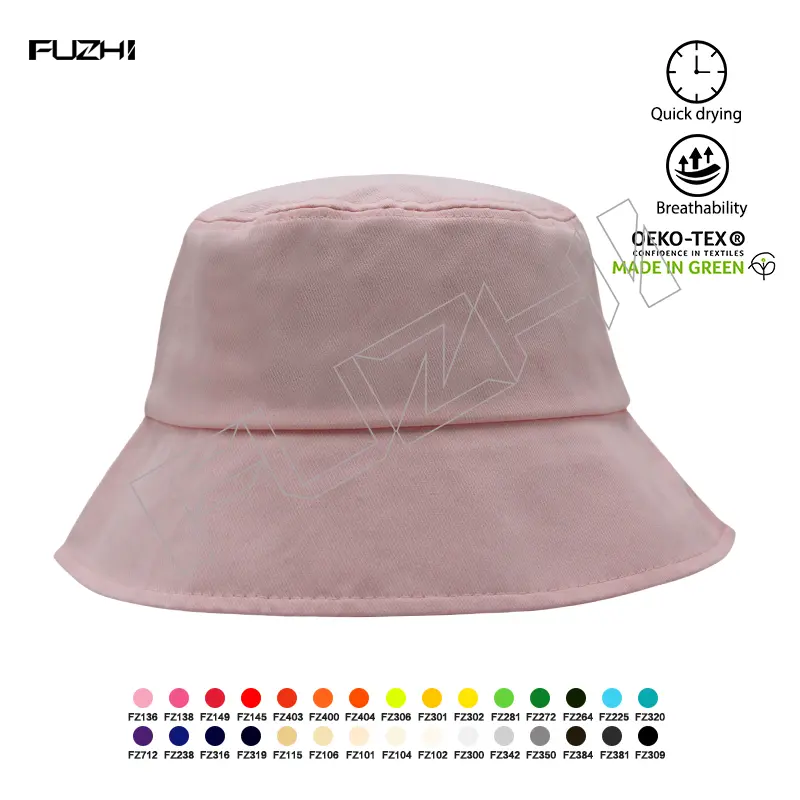 FZFH-1003 New fast-dry bucket hat fisherman hat sun hat Featured Image