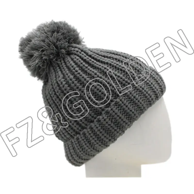 China 5 Panel Hat Manufacturer –
Polyester Knitted Hat With Ball – FUZHI